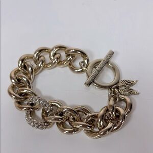 Victoria's Secret Angel Wing Gold-tone Toggle Bracelet